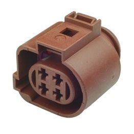 6E0973732A - 4 Way Sealed Female Connector 2.8 mm, 2-row, Coding II, (VW restricted)