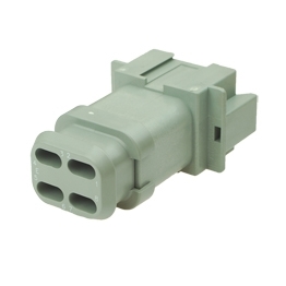 Deutsch DT04-08PA-CE04 - 8 Way Receptacle Deutsch DT-Series with Reduced Dia. Seal (E-Seal) and Shrink Boot Adapter