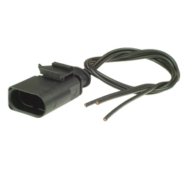 Vormontierter 1J0973803 - 3-poliger gedichteter maennlicher Stecker mit Kabel, 1-reihig, Kodierung I, (neutral)