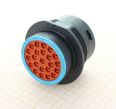 Deutsch HDP24-24-23SE Plug - 23 Way HDP20 Series Socket Connector with E-Seal and Flanch